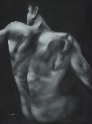 Wings 30” h x 22” w Limited edition,original art on black museum plexiglass.